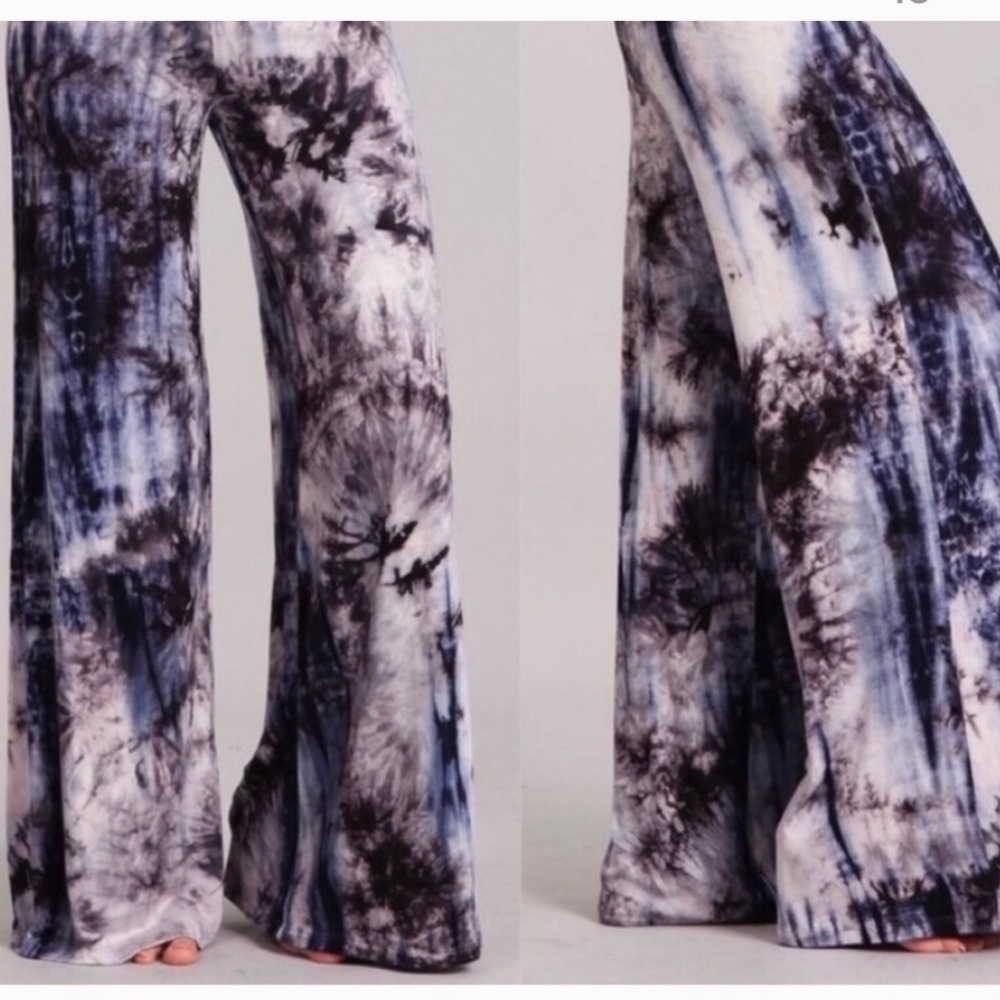 💥Restocked💥2 left Tye Dye Palazzo Pants, M & L - Picture 2 of 2